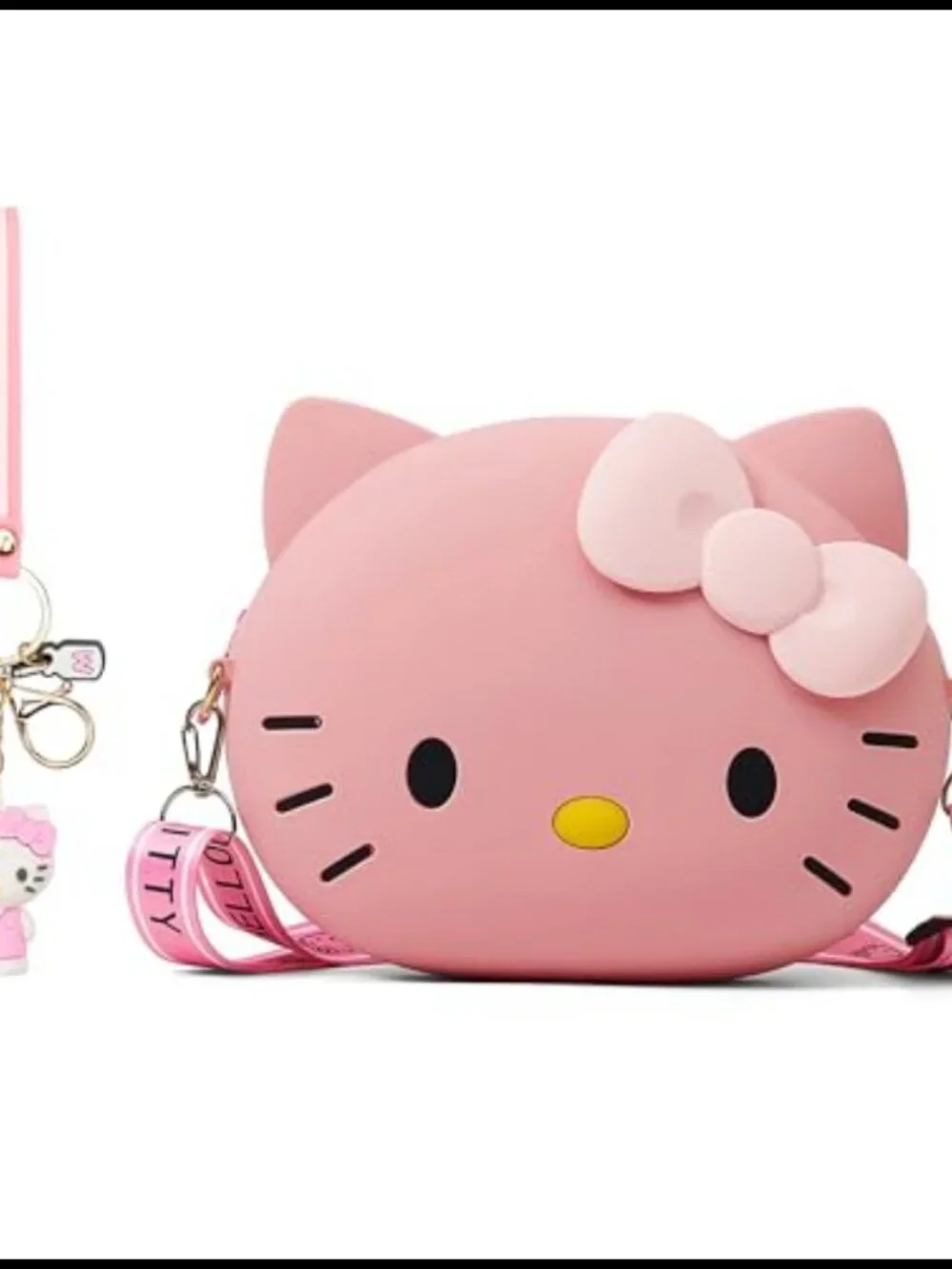 Soft Silicone Coin Purse Crossbody Bag with Adjustable Strap